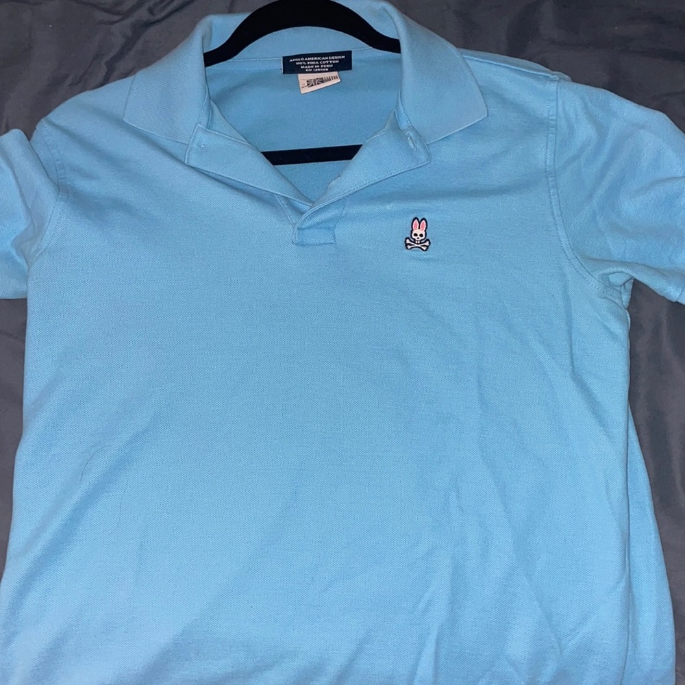 Psycho Bunny Blue Polo